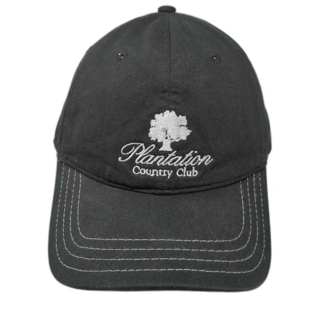 Pukka Baseball Cap Black OS Plantation Country Club 1917 Contrast Stitch Hat